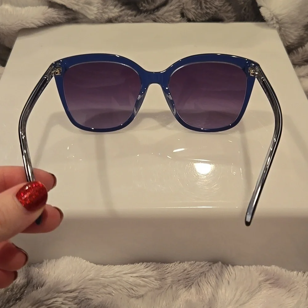 Kate Spade Pella Blue Sunglasses Brand New In Case